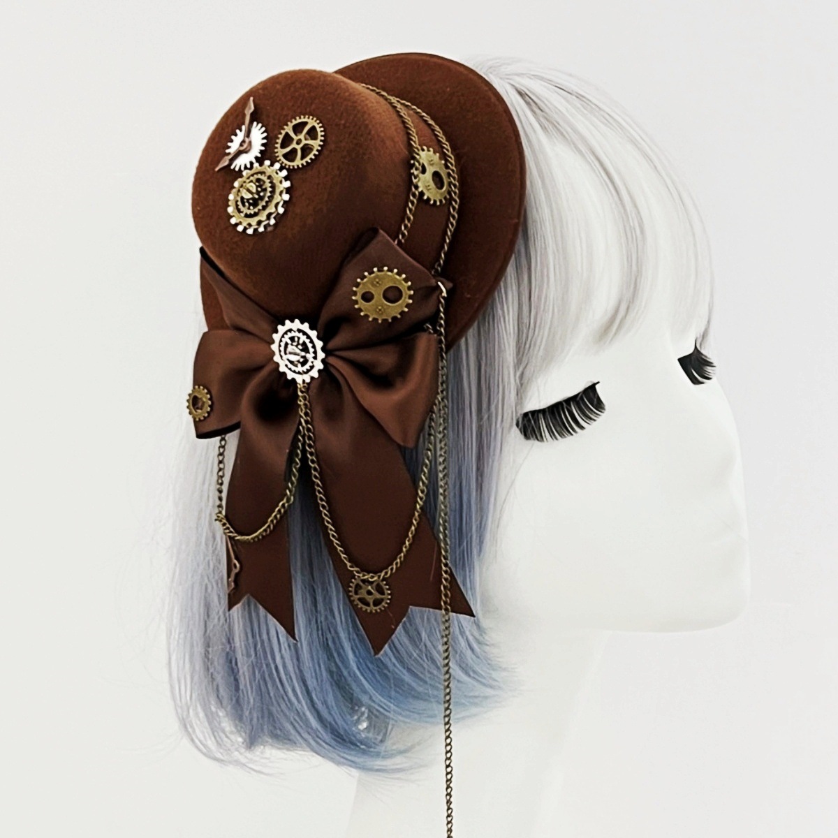 Men'S Victorian Accessories - Halloween Gothic Mini Top Hat Steampunk