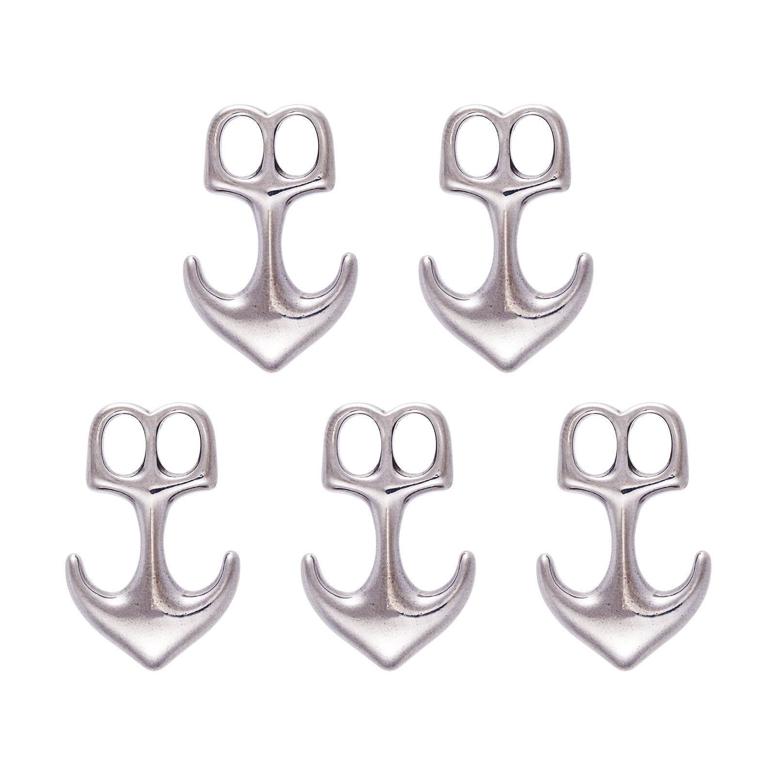 Men Accessories Jewellery - 5pcs Anchor Hook Clasps 304 Stainless