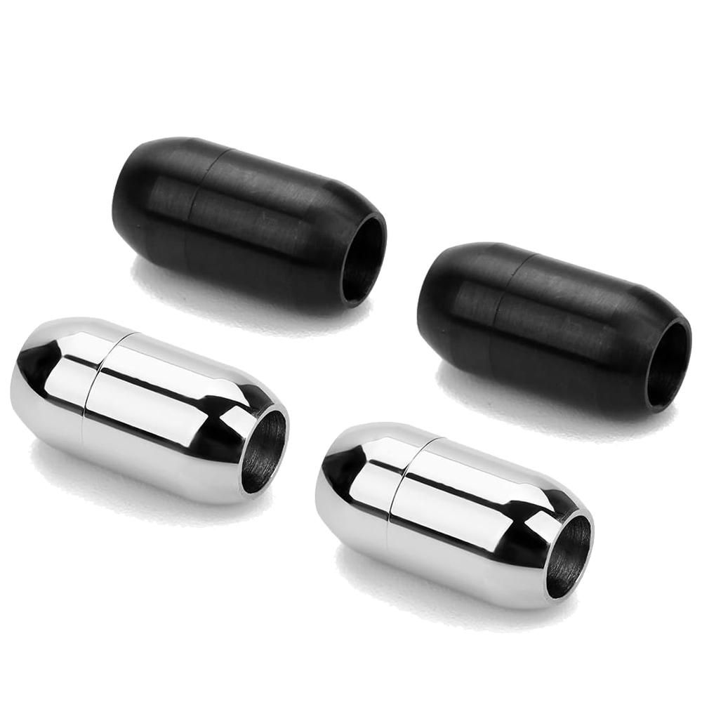 Men Accessories Jewellery - 2pcs Stainless Steel Magnetic Clasp Leather