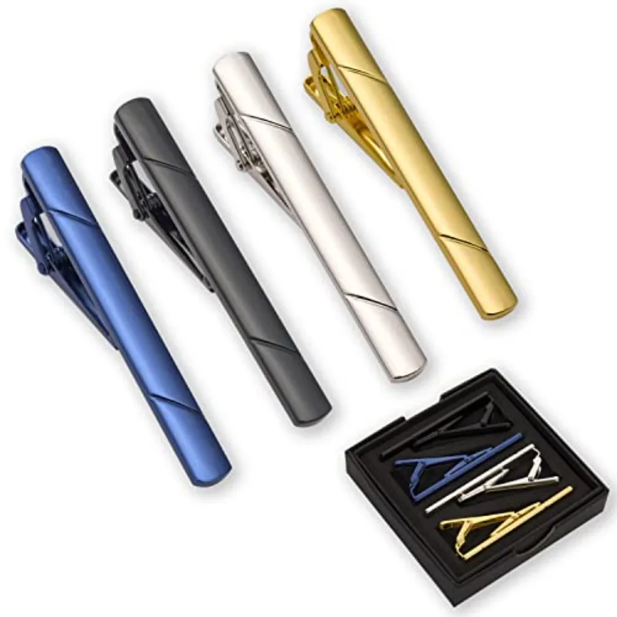Men Accessories To Gift - 4Pcs Tie Clips For Men Tie