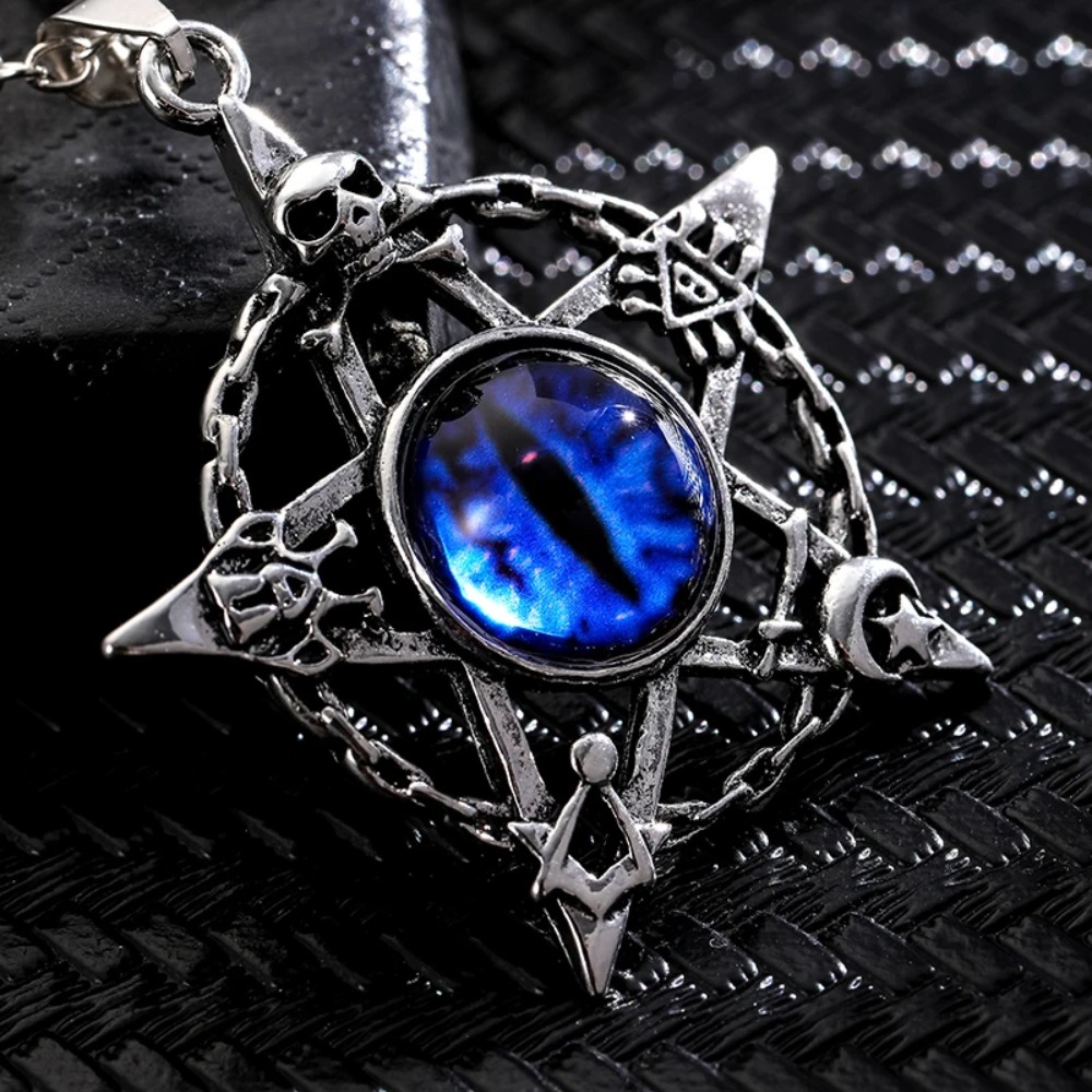 Men Accessories Style - Five pointed star shaped devil's eye