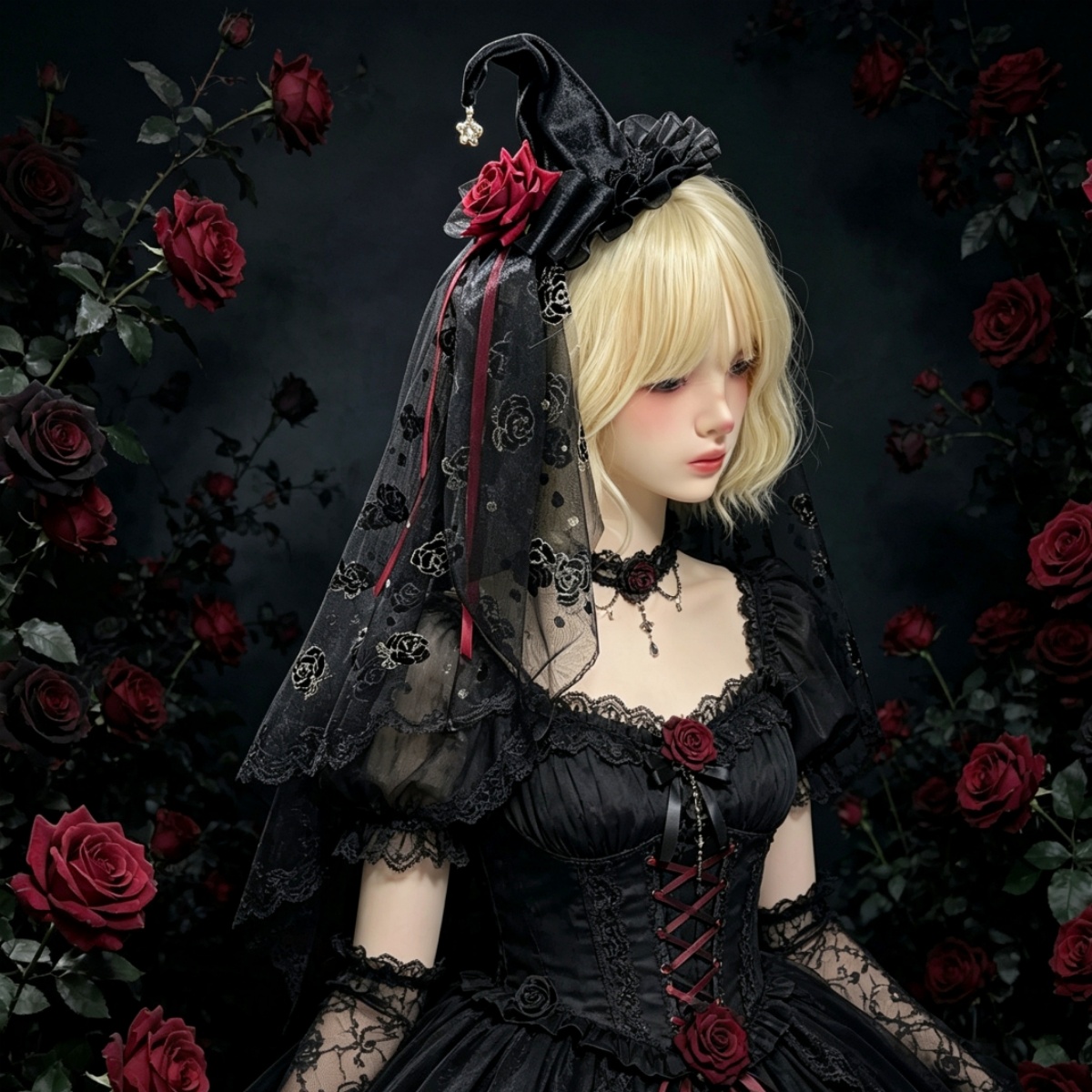 Halloween Vampire Gothic Lace  - Men'S Victorian Accessories 评论和价格