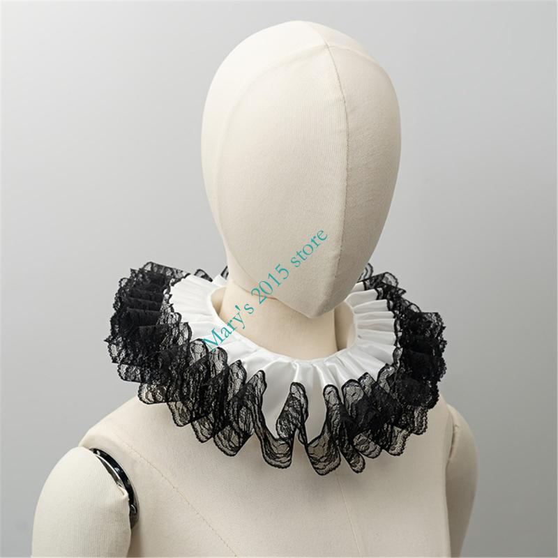 Victorian Layered Lace Ruffle  - Men'S Victorian Accessories 评论和价格