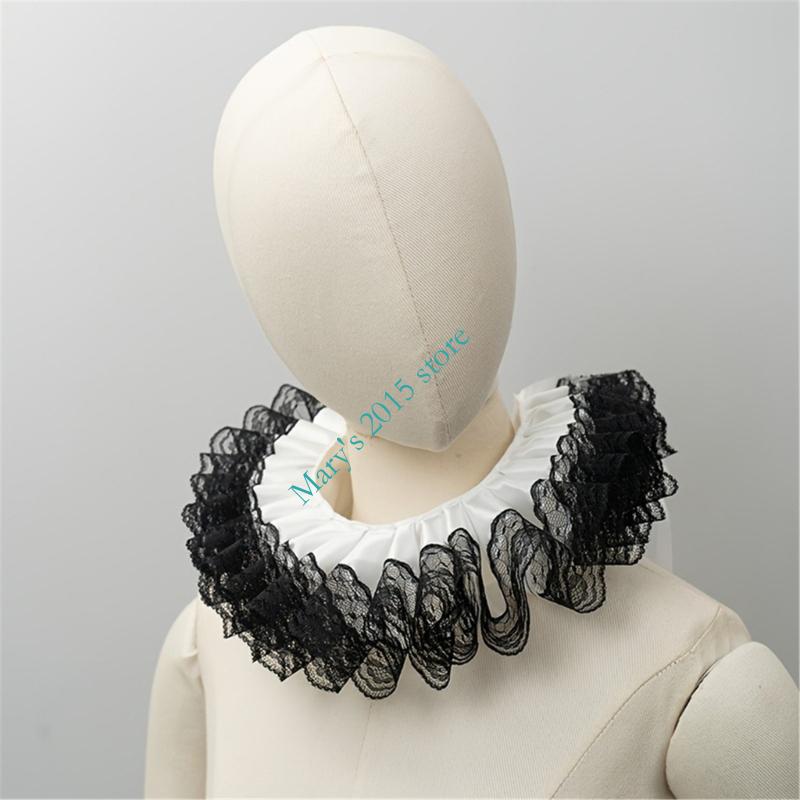 Victorian Layered Lace Ruffle  - Men'S Victorian Accessories 评论和价格
