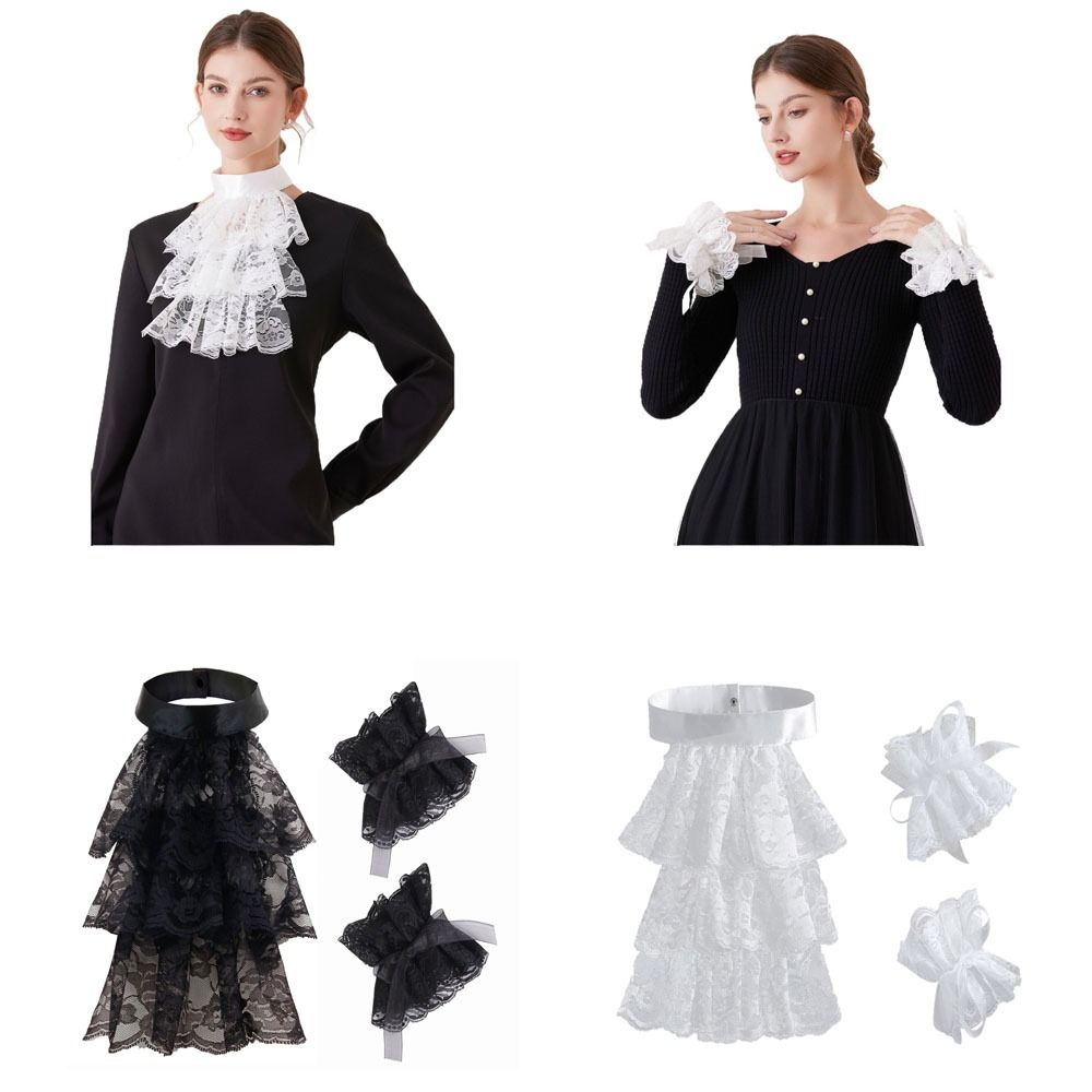 Fashion Victorian Lace Jabot C - Men'S Victorian Accessories 评论和价格