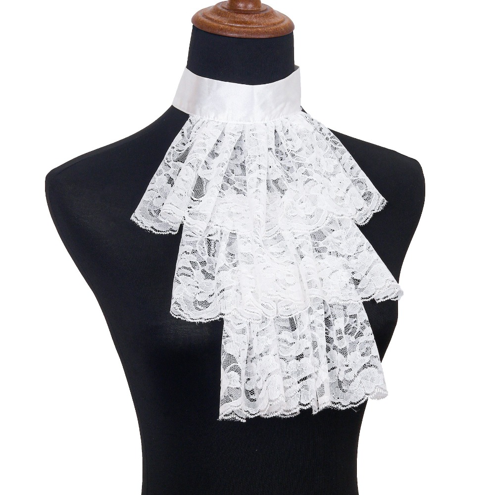Fashion Victorian Lace Jabot C - Men'S Victorian Accessories 评论和价格