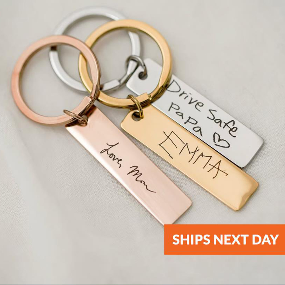 Actual handwritten key chain,  - Men Accessories Ideas 评论和价格