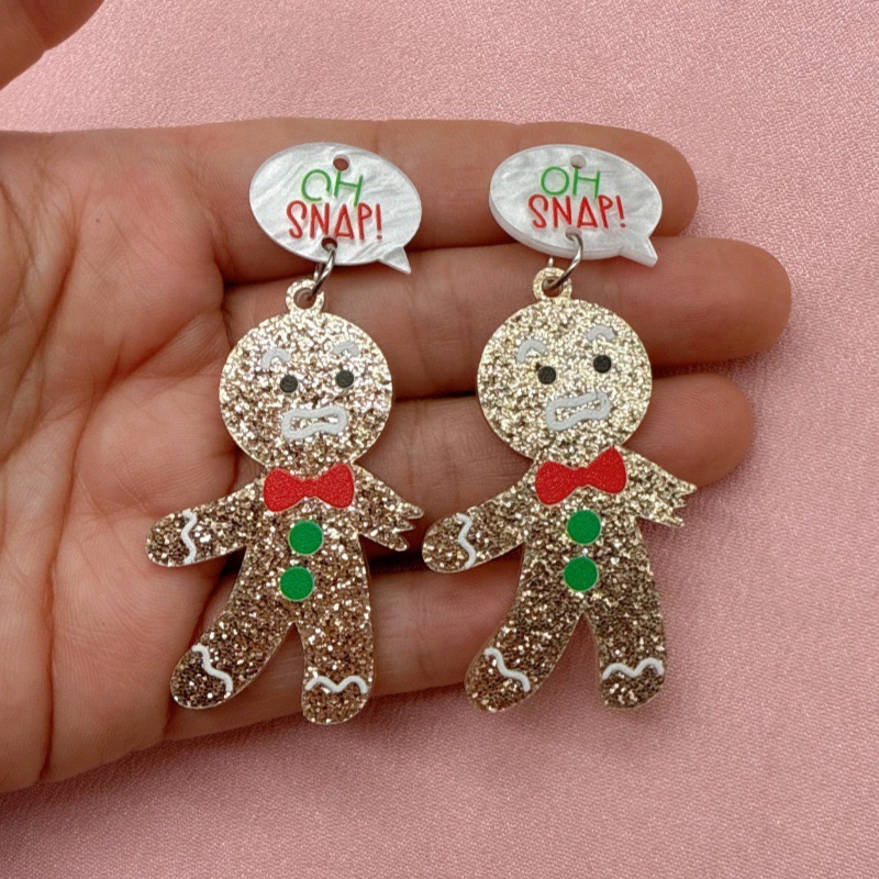 10pcs Cute Christmas Gingerbre - Men'S Accessories Jewelry 评论和价格