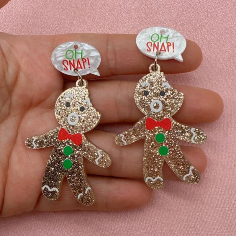 10pcs Cute Christmas Gingerbre - Men'S Accessories Jewelry 评论和价格