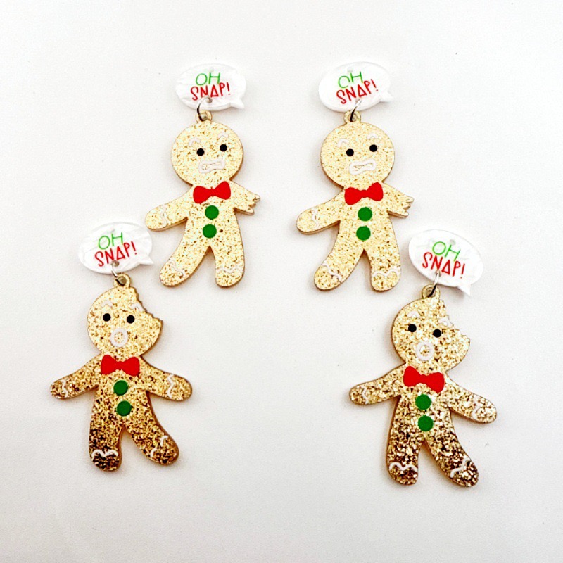 10pcs Cute Christmas Gingerbre - Men'S Accessories Jewelry 评论和价格