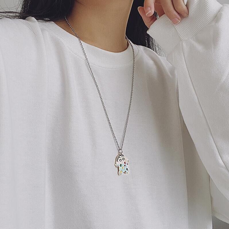 Crayon Shin-chan cartoon neckl - Men Accessories Style 评论和价格