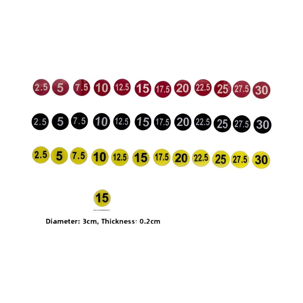 Weight Rack Label Stickers 5kg - Men'S Mens Accessories 评论和价格