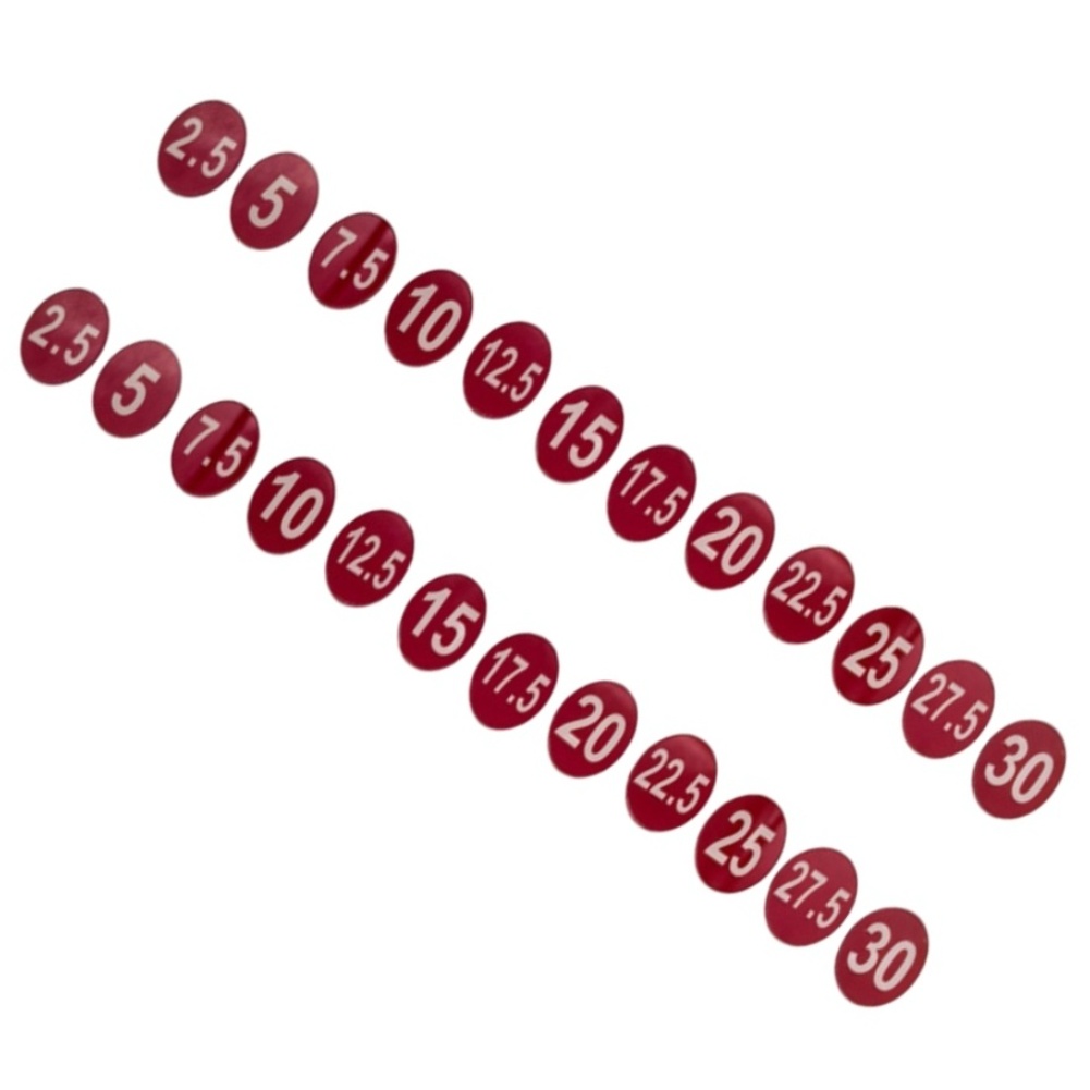 Weight Rack Label Stickers 5kg - Men'S Mens Accessories 评论和价格
