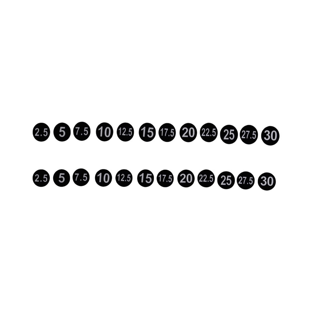 Weight Rack Label Stickers 5kg - Men'S Mens Accessories 评论和价格