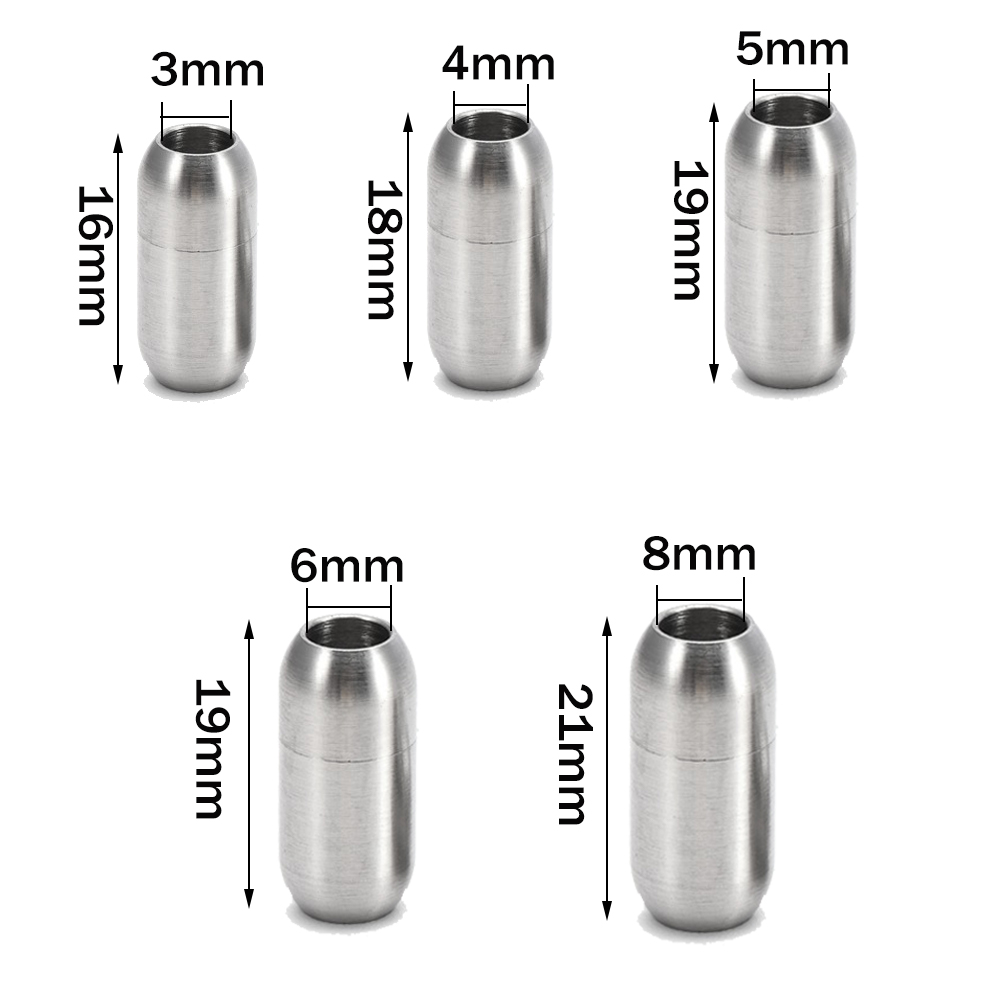 2pcs Stainless Steel Magnetic  - Men Accessories Jewellery 评论和价格
