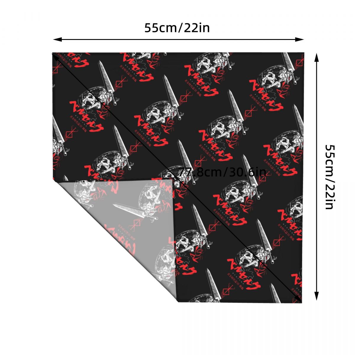 55CM B-Berserks Bandana Holida - Men Accessories Brands 评论和价格