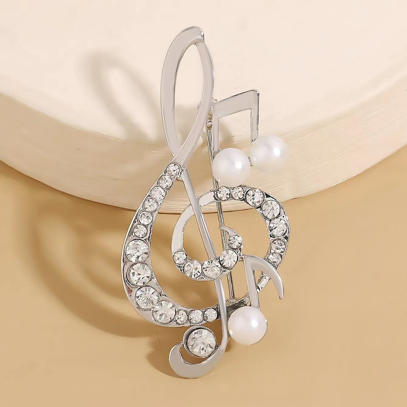 1Pc Elegant Musical Note Brooc - Men Accessories Ideas 评论和价格