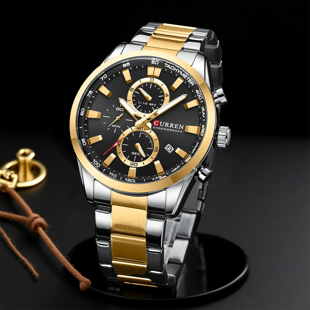CURREN Casual Quartz Chrono Sp - Men'S Accessories Jewelry 评论和价格