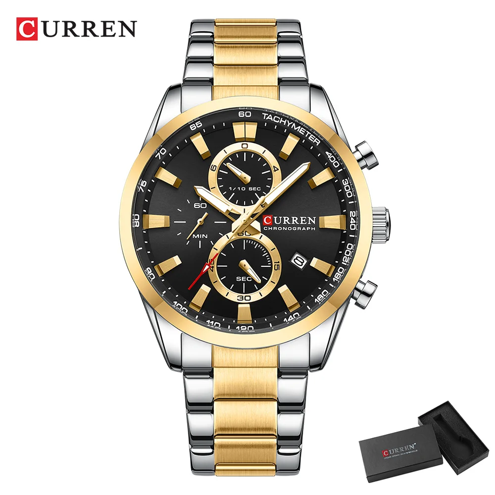 CURREN Casual Quartz Chrono Sp - Men'S Accessories Jewelry 评论和价格