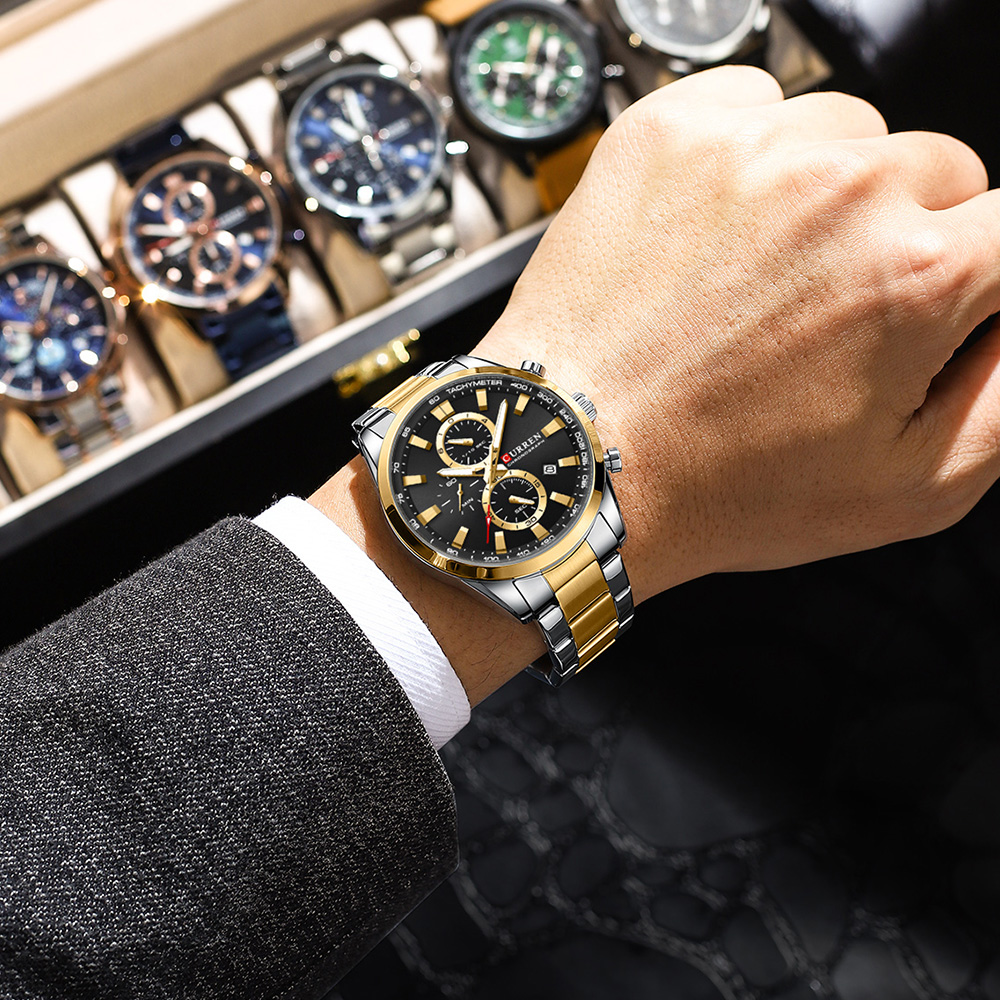 CURREN Casual Quartz Chrono Sp - Men'S Accessories Jewelry 评论和价格