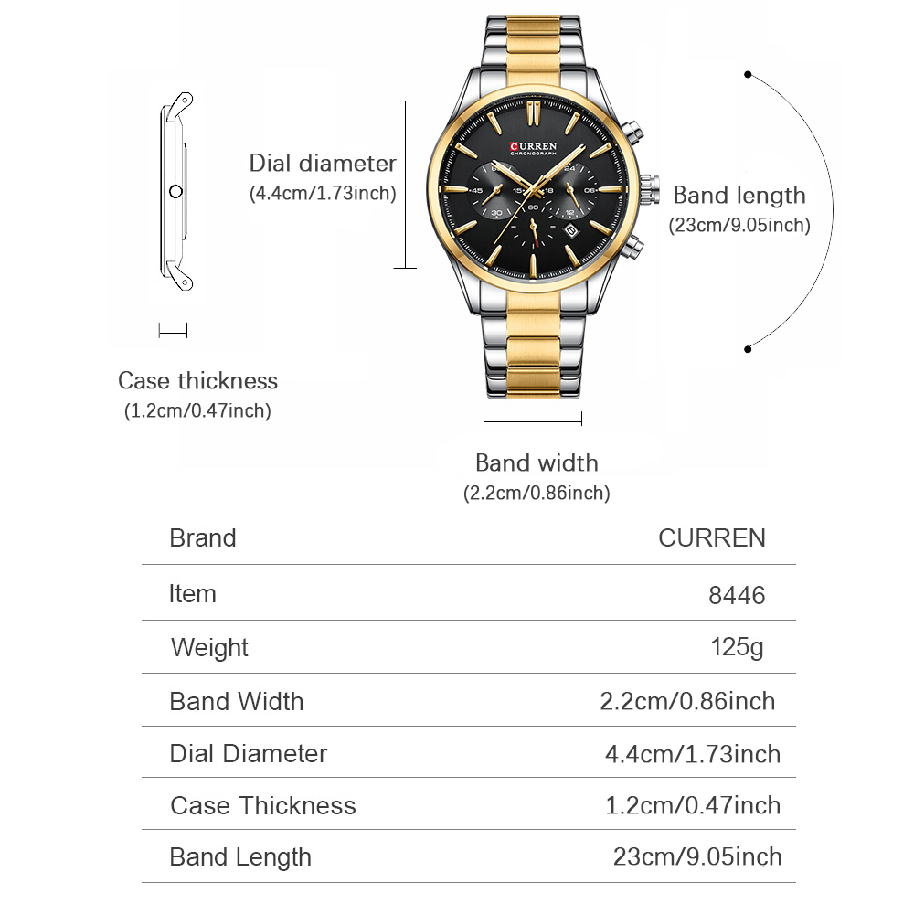CURREN Casual Quartz Chrono Sp - Men'S Accessories Jewelry 评论和价格