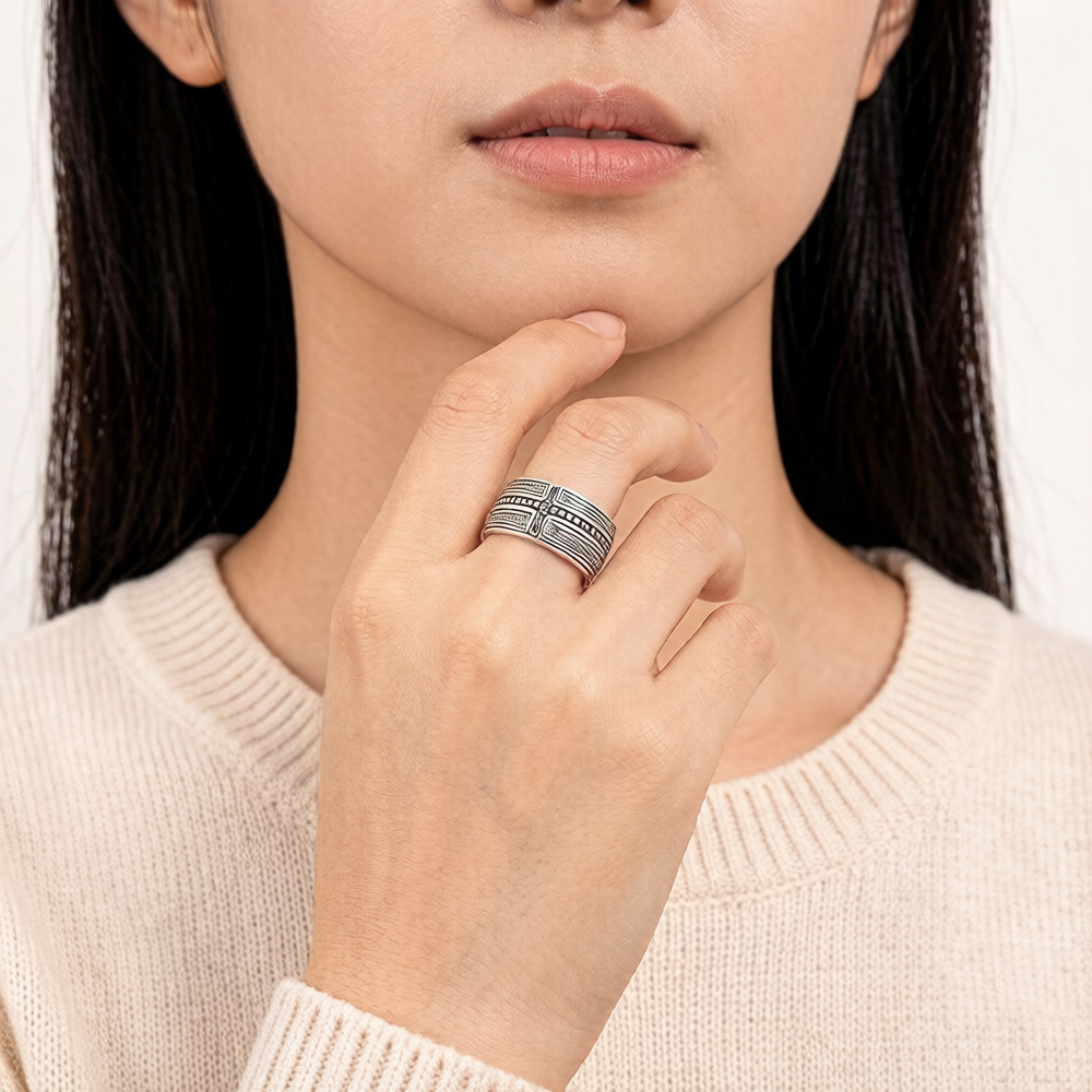 Band Ring Cross Brand New Euro - Men Accessories Brands 评论和价格