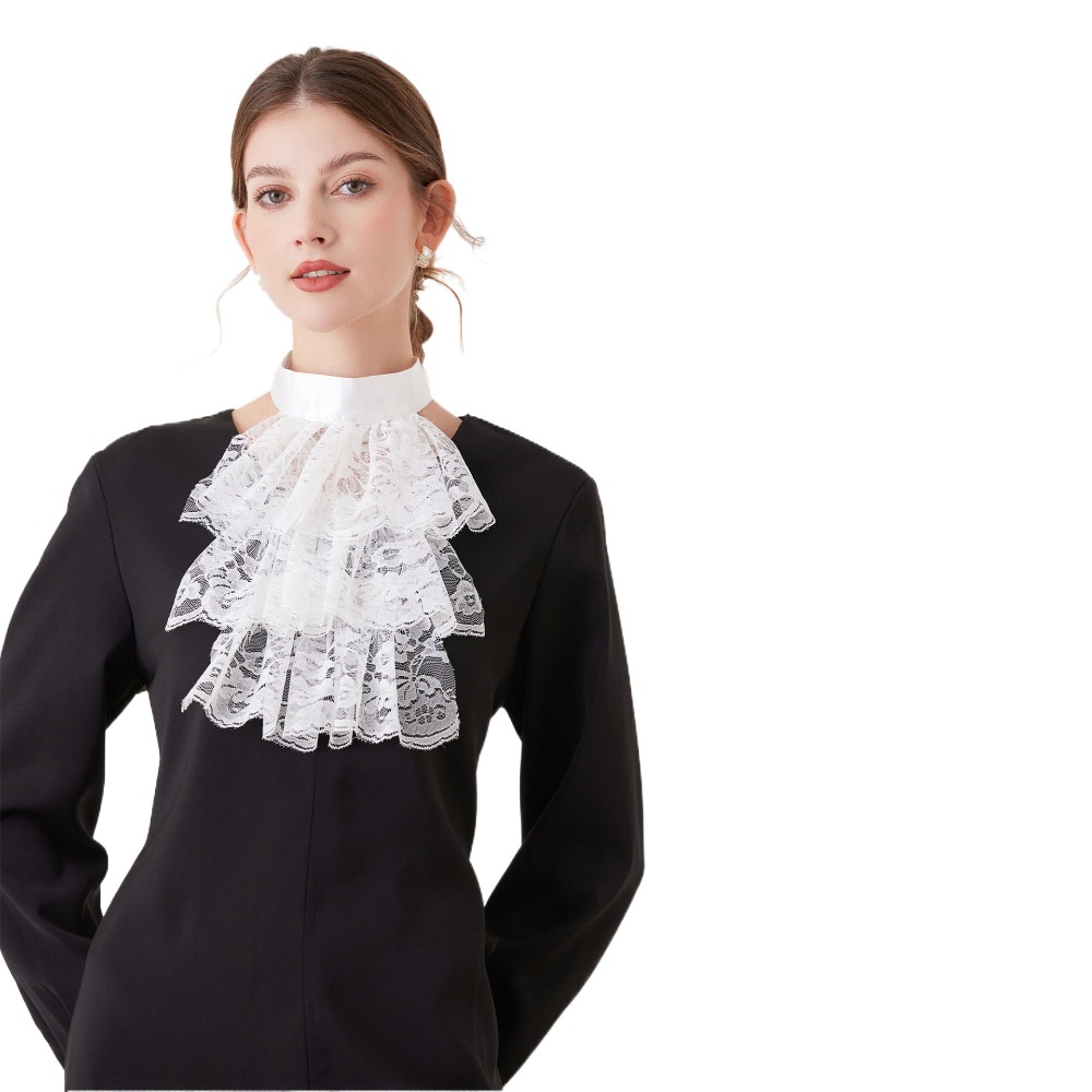 Vintage Victorian Lace Jabot C - Men'S Victorian Accessories 评论和价格
