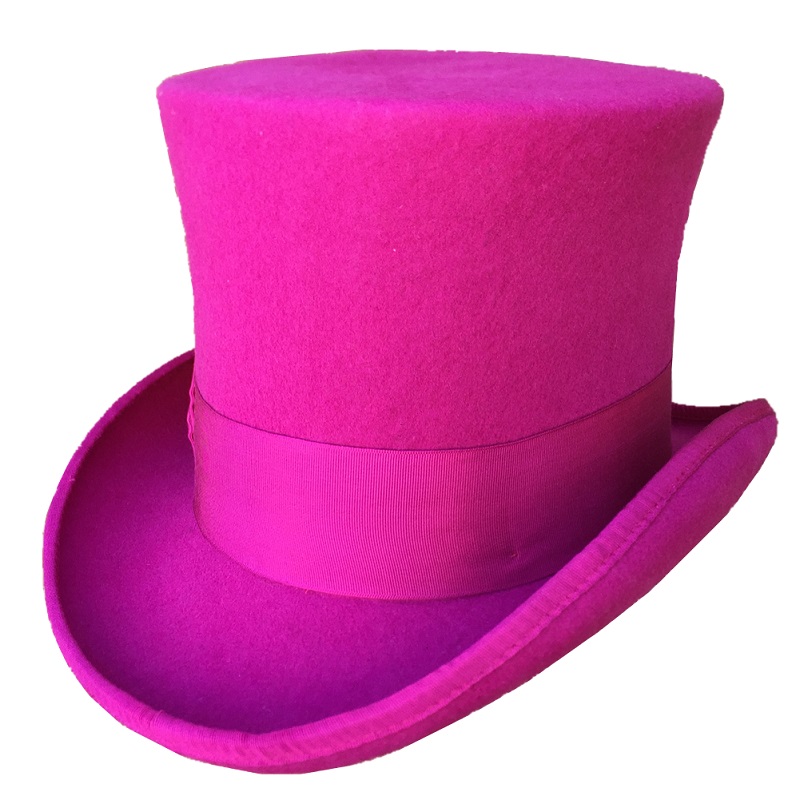 Rose PINK Women Top Hat Victor - Men'S Victorian Accessories 评论和价格