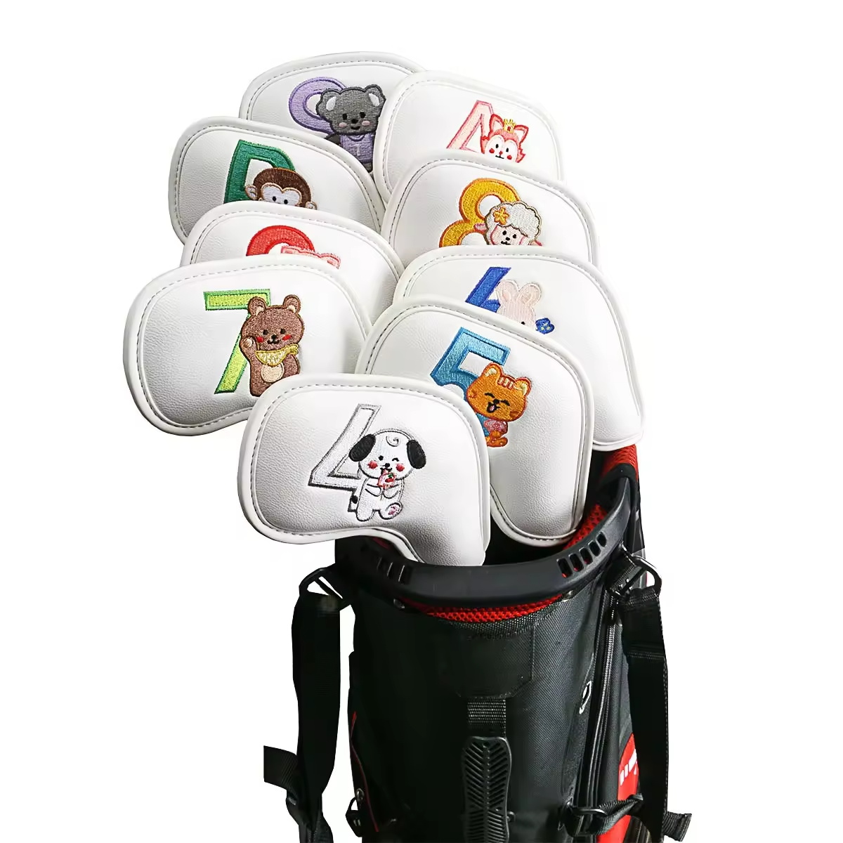 9Pcs Cute Cartoon Animal Golf  - Men'S Mens Accessories 评论和价格