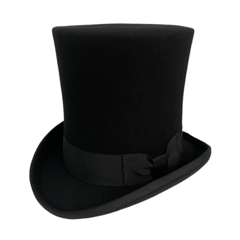 Black Wool Felt Top Hat Men's  - Men'S Victorian Accessories 评论和价格
