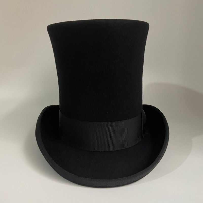 Black Wool Felt Top Hat Men's  - Men'S Victorian Accessories 评论和价格