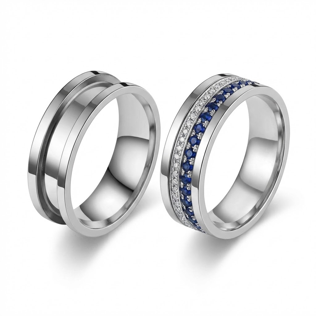 5pcs 7/8/9/10/11/12 Ring Core  - Men Accessories Jewellery 评论和价格